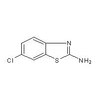 2-氨基-6-氯苯并噻唑結(jié)構(gòu)式